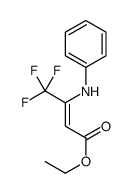 ethyl 3-anilino-4,4,4-trifluorobut-2-enoate Structure