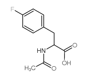 N-乙酰基-4-氟-DL-苯丙氨酸结构式