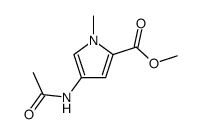 1H-Pyrrole-2-carboxylicacid,4-(acetylamino)-1-methyl-,methylester(9CI) structure
