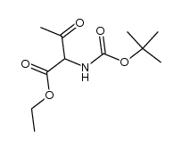 ethyl 2-((tert-butoxycarbonyl)amino)-3-oxobutanoate结构式