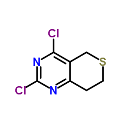 2,4-dichloro-5H,7H,8H-thiopyrano[4,3-d]pyrimidine Structure