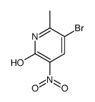 5-bromo-2-hydroxy-3-nitro-6-picoline structure