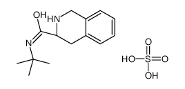 (S)-N-TERT-BUTYL-1,2,3,4-TETRAHYDROISOQUINOLINE-3-CARBOXAMIDE SULFATE结构式