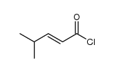 4-methyl-2-pentenoic acid chloride结构式