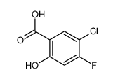5-Chloro-4-fluoro-2-hydroxybenzoic acid结构式