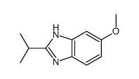 (9ci)-5-甲氧基-2-(1-甲基乙基)-1H-苯并咪唑结构式