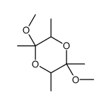 2,5-dimethoxy-2,3,5,6-tetramethyl-1,4-dioxane Structure