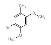 Benzene,1-bromo-2,4-dimethoxy-5-methyl- Structure