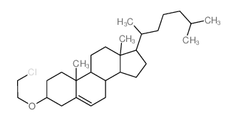 Cholest-5-ene,3-(2-chloroethoxy)-, (3b)- (9CI) structure