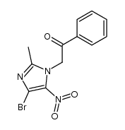 4-bromo-1-phenacyl-2-methyl-5-nitroimidazole结构式