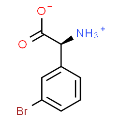 (S)-2-氨基-2-(3-溴苯基)乙酸结构式