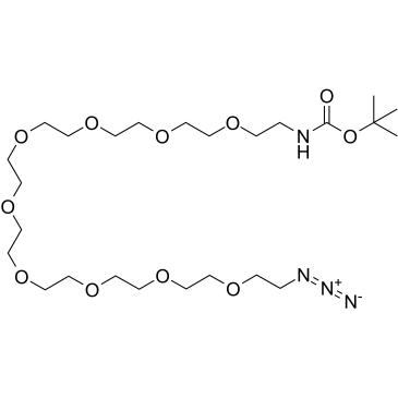 t-boc-N-amido-PEG9-azide Structure