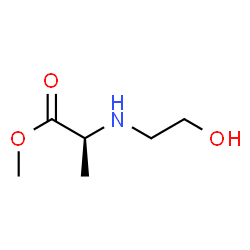 Alanine, N-(2-hydroxyethyl)-, methyl ester (9CI) structure