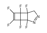 1,2,3,4,5,6-hexafluoro-7,8-diazatricyclo[4.3.0.02,5]nona-3,7-diene Structure