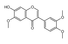7-Hydroxy-3',4',6-trimethoxyisoflavone结构式