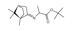 tert-butyl 2-((E)-((1R,4R)-1,7,7-trimethylbicyclo[2.2.1]heptan-2-ylidene)amino)propanoate Structure