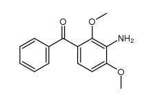 (3-amino-2,4-dimethoxyphenyl)(phenyl)methanone结构式