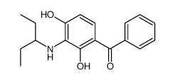 [2,4-dihydroxy-3-(pentan-3-ylamino)phenyl]-phenylmethanone结构式