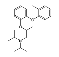 N,N-Diisopropyl-2-[o-(o-tolyloxy)phenoxy]propylamine结构式