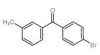 4-溴-3-甲基苯甲酮结构式