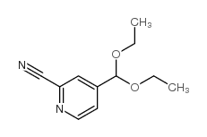 4-二乙氧基甲基-吡啶-2-甲腈结构式