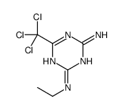 2-N-ethyl-6-(trichloromethyl)-1,3,5-triazine-2,4-diamine Structure