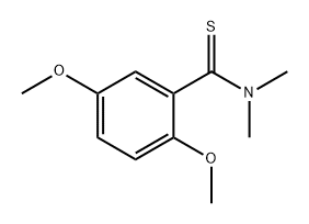 Benzenecarbothioamide, 2,5-dimethoxy-N,N-dimethyl- Structure