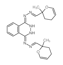2H-Pyran-2-carboxaldehyde,3,4-dihydro-2-methyl-, 1,4-phthalazinediyldihydrazone (8CI) Structure