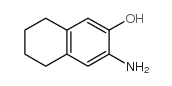 3-AMINO-5,6,7,8-TETRAHYDRO-2-NAPHTHOL Structure