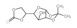 a-D-Glucofuranose,1,2-O-(1-methylethylidene)-, cyclic 5,6-carbonothioate (9CI)结构式