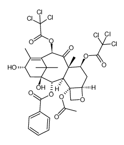 10-deacetyl-7,10-bis-trichloroacetylbaccatine III Structure