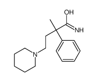 α-Methyl-α-phenyl-1-piperidinebutyramide Structure