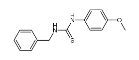 N1-benzyl-N2-(4-methoxyphenyl)-thiourea Structure