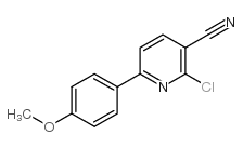 2-氯-3-氰基-6-甲氧基吡啶结构式