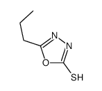 5-丙基-1,3,4-噁二唑-2-硫醇结构式