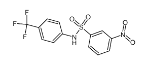 3-Nitro-N-[4-(trifluoromethyl)phenyl]benzenesulfonamide结构式