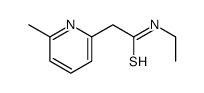 N-ethyl-2-(6-methylpyridin-2-yl)ethanethioamide Structure