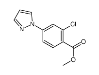 Methyl 2-chloro-4-(1H-pyrazol-1-yl)benzoate结构式