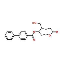 (-)-科里内酯4-苯基苯甲酸醇结构式
