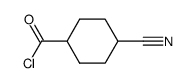 Cyclohexanecarbonyl chloride, 4-cyano- (9CI) structure