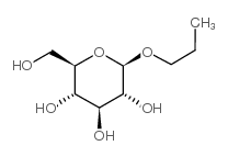 丙基 BETA-D-吡喃葡萄糖苷结构式