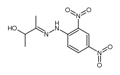 3-Hydroxy-2-butanone 2,4-dinitrophenyl hydrazone Structure
