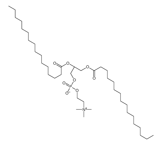 2,3-二棕榈酰-sn-甘油-1-磷酸胆碱结构式