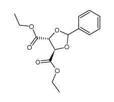 (4R,5R)-2-Phenyl-1,3-dioxolan-4,5-dicarbonsaeure-diethylester Structure