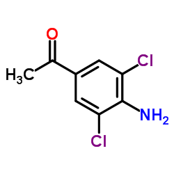 3,5-二氯-4-氨基苯乙酮结构式