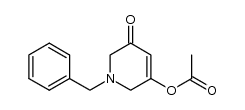 3-acetoxy-1-benzyl-5-oxo-1,2,5,6-tetrahydropyridine Structure