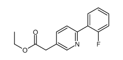 ethyl 2-[6-(2-fluorophenyl)pyridin-3-yl]acetate Structure
