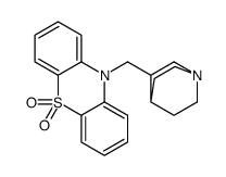 10-(1-azabicyclo[2.2.2]octan-3-ylmethyl)phenothiazine 5,5-dioxide结构式