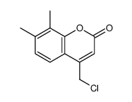 4-氯甲基-7,8-二甲基色烯-2-酮结构式