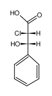 (2RS:3RS)-2-chloro-3-hydroxy-3-phenyl-propionic acid结构式